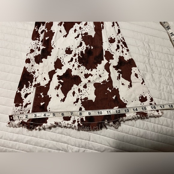 Saints and Hearts Cowprint Bell Bottom Jeans! - Picture 10 of 13